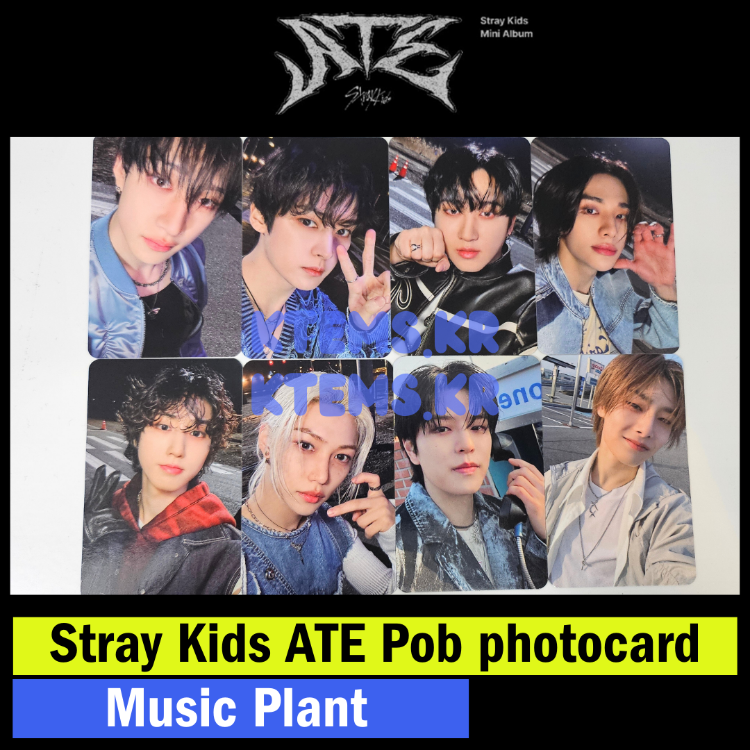 Stray Kids ate pob MUSIC PLANT photocard : Hyunjin Bangchan Felix