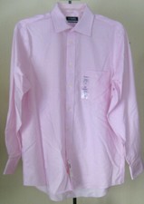 NWT Men's CHAPS Dress Shirt 16 34/35 Large Pink Regular Fit 100% Cotton Non Iron