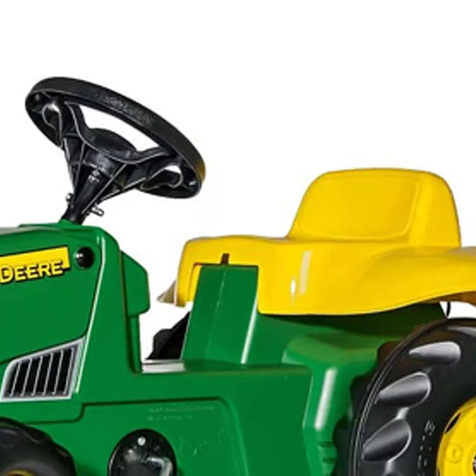 John Deere Classic 134cm Ride On Toy Outdoor Tractor w/ Trailer Kids 3y+ Green - image 3 of 4