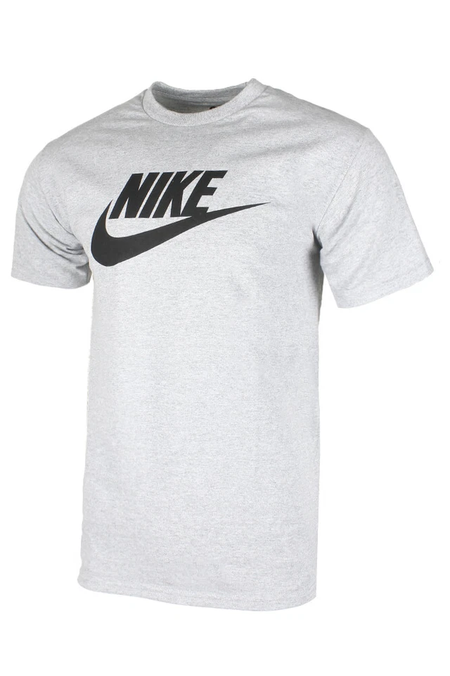 Nike Men's T-Shirt Athletic Logo Swoosh Printed Active Short Sleeve Tee - Image 2 of 4
