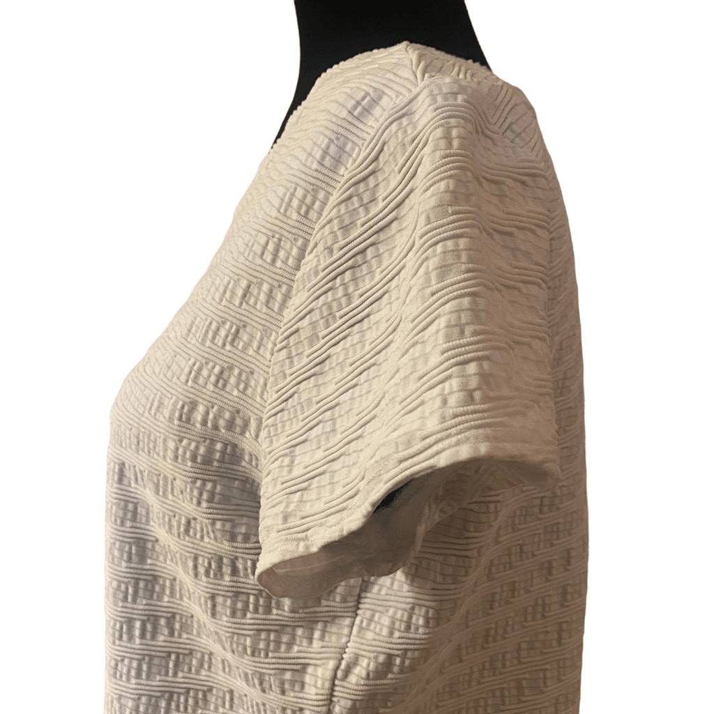 Talbots White Textured Pattern Top - image 6