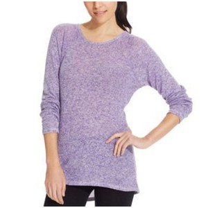 purple mesh long sleeve top