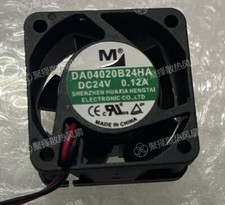 1 PCS YM M Fan DA04020B24HA 4020 4CM 24V 0.12A 40 40 20mm 2 wire cooling fan
