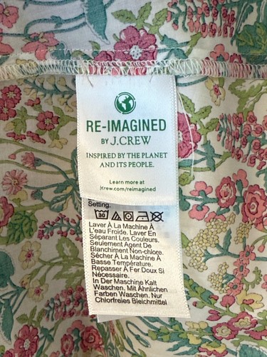 New J. Crew V-neck Smocked-waist Dress in Liberty® Fabric (size 00) MSRP $248.00 - Picture 9 of 10