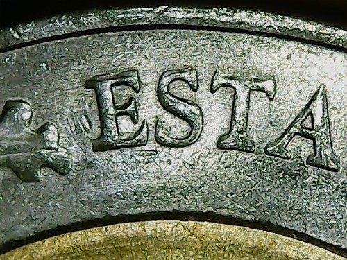 Doubling error in $2 two pesos Mexico 2021 ( die chip in obverse and reverse) - Picture 6 of 12