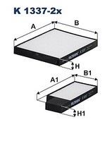 Filtron K 1337-2X Filter, Innenraumluft For Hyundai KIA