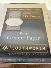 Office Supplies - Fine Granite Gray Paper