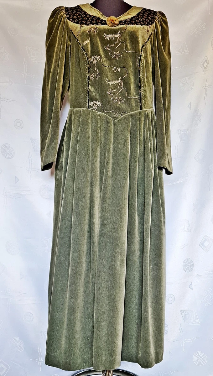 A-Line Green Velvet Dresses for Women for sale | eBay