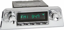 RetroSound 1961-1963 Ford Thunderbird Radio AM FM Bluetooth/iPhone M4 Chrome