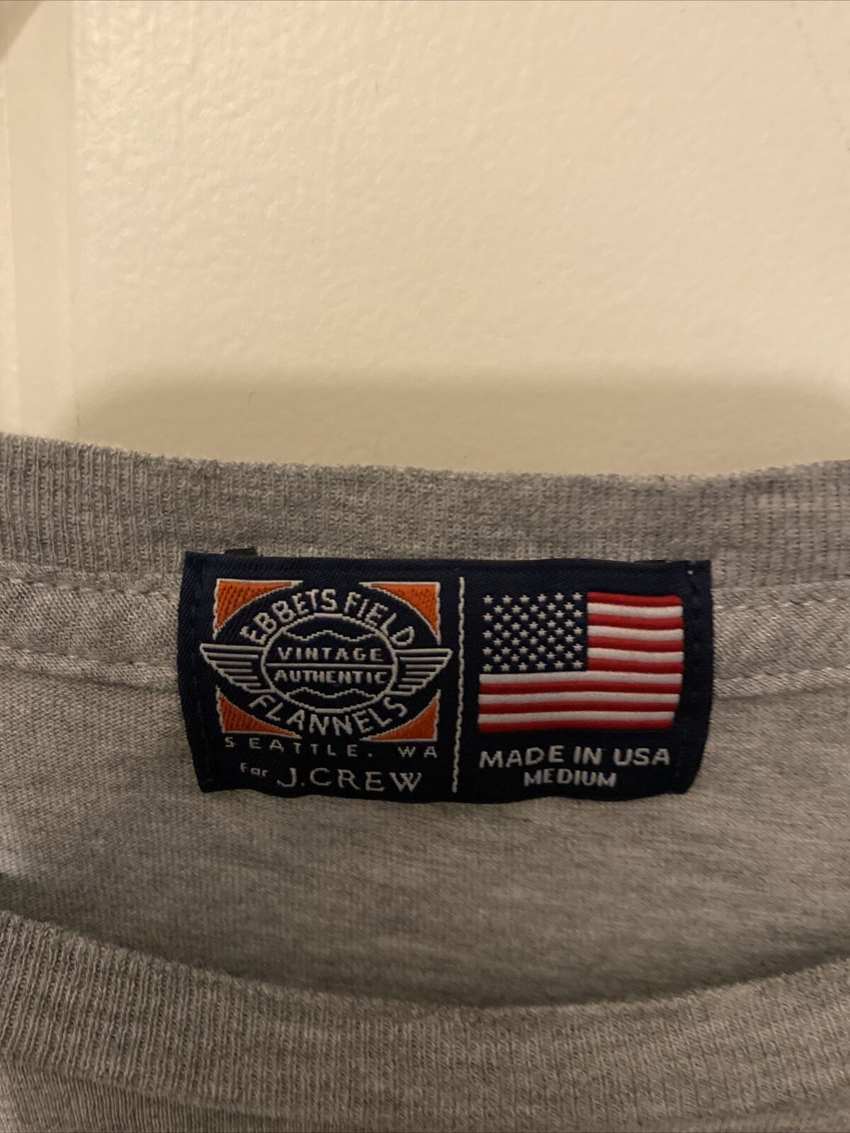 Ebbets Field Flannels for J. Crew Gray Mohawk Gia… - image 3