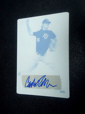 Cain Tatum 2018 LEAF PERFECT GAME CYAN PLATE AUTO 1/1 Card #BACT2