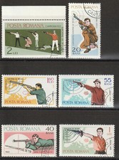 Romania 1965 Stamped European Championships in Shooting Set 39