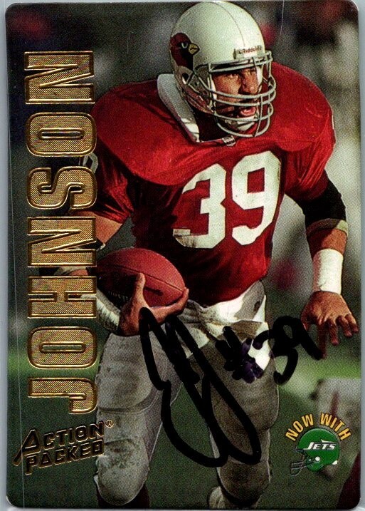 1993 -Johnny Johnson- Action Packed Autograph/Signed/Auto Card #118