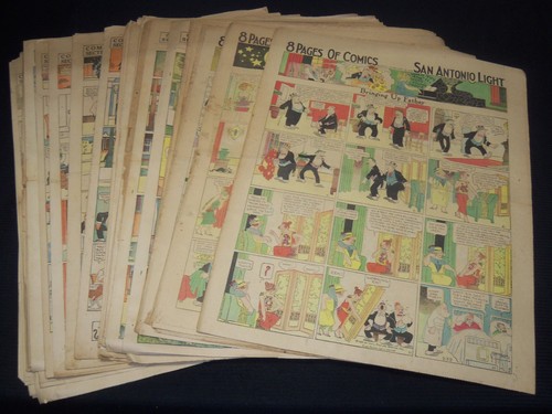 1925 SONNTAG FARBIGE COMICSTREIFEN ABSCHNITTE - 33 ABSCHNITTE - #120