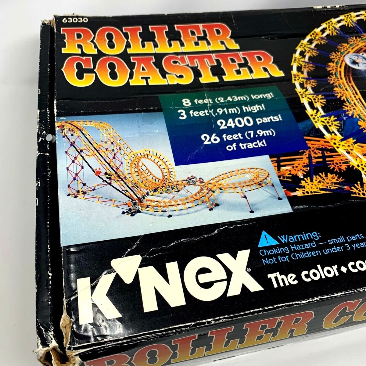 RARE VINTAGE K'NEX Classic Roller Coaster SET 63030 Original Box