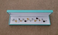 Teal watch Box Jewelry Gift Display Bracelet Organizer Storage Holder Case