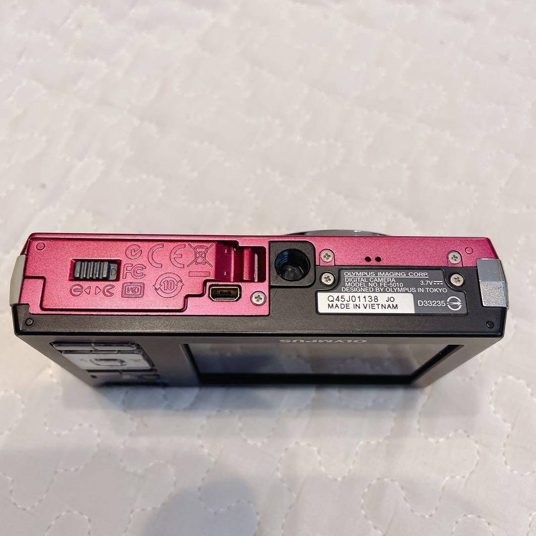 Olympus CAMEDIA FE-5010 Pink Digital Camera with Charger Tested