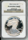 1986-S American Silver Eagle ASE NGC PF69 PR69 PROOF PR-69 UCAM  !!