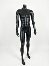 Headless Female Mannequin Black Matte/Satin Full Body Athletic Shop Display