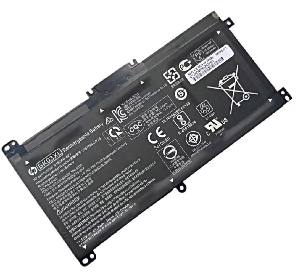 OEM Genuine BK03XL Battery for HP Pavilion X360 14M-BA000 14M-BA011DX 916366-421