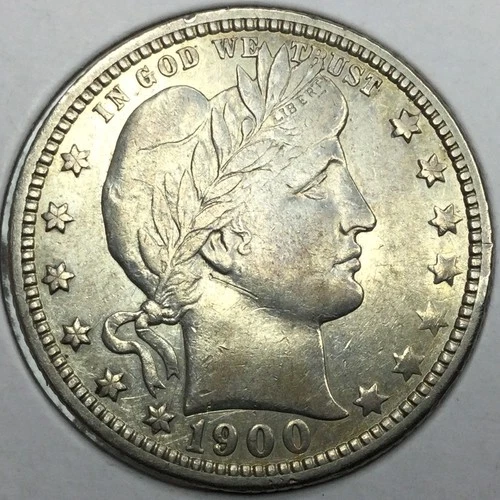 1900-O Barber Quarter in extra fine
