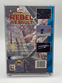 Star Wars Rebel Assault (Sega CD, 1993) CIB w/Reg Card Tested No Foam
