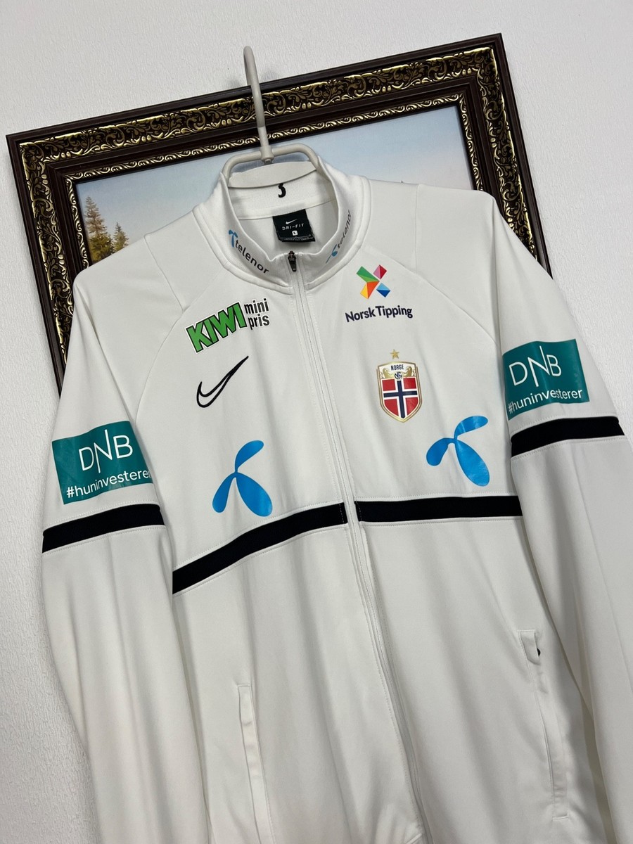 Norway Nike Player Issue Football Train Jacket Soccer White Track