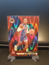 2024-25 Panini Mosaic Red Seismic Dennis Schroder 286/299 #65 Color Match