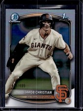 Jakob Christian 2025 Bowman Chrome #BCP-157 Refractor /499