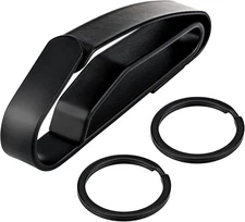 Ullnosoo Duty Belt Key Holder, Quick Release Key Clip, Stainless Steel with 4 Ke