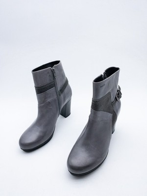 MARC Damen Stiefelette Ankle Boots Stiefel Leder grau Gr. 37 EU Art. 37756-80