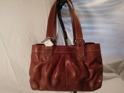 Coach F13733 SV/WL Walnut LTHR Business Tote