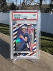 2024 Panini Prizm - Rookies Drake Maye #329 Red White & Blue Prizm (RC) PSA 9