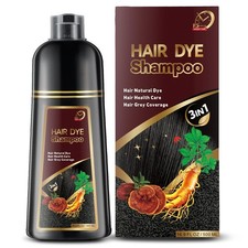 3-IN-1 Shampoo Para Cubrir Canas Cabello casta o Hierbas Naturales Brillo 500ml