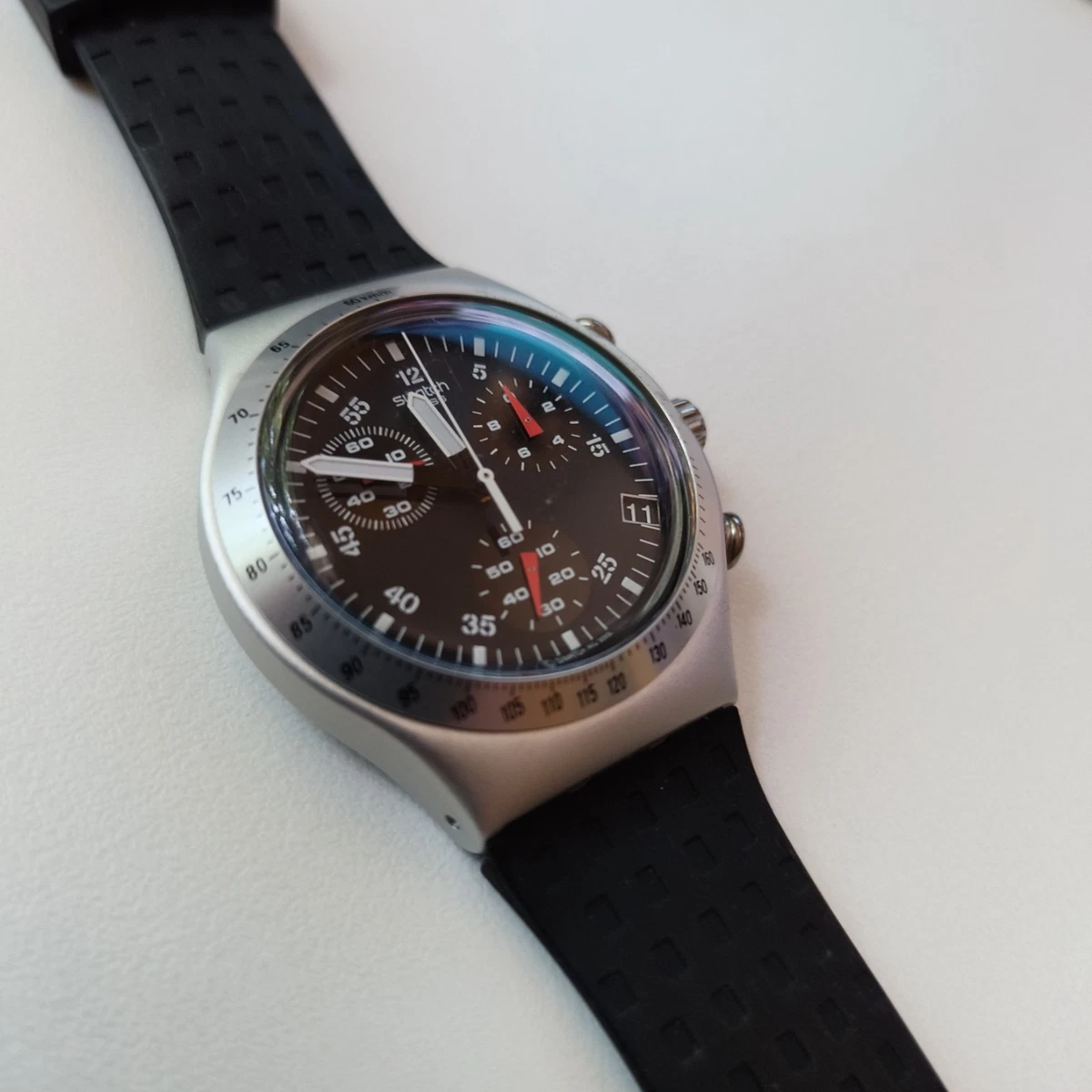 Preços baixos em Relógios de pulso com cronógrafo Swatch Irony
