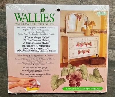 Wallies Wallpaper Cutouts ~ Tuscan Grapes ~ 25 in Package  ~ 12146