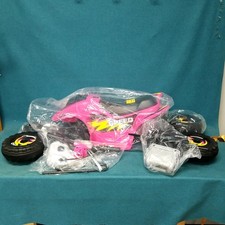 New Open Box Aosom Pink Toddler 6V Battery Ride-On ATV Bike Toy Untested