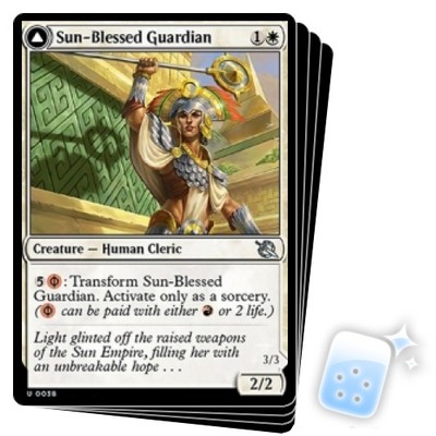 SUN-BLESSED GUARDIAN X4 March Of The Machine MOM Magic MTG MINT CARD