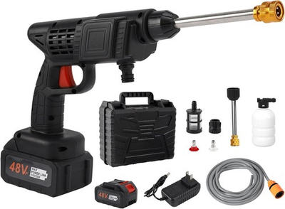 #ad Cordless Electric High Pressure Water Spray Gun Portable Car Washer Cleaner Tool $26.99