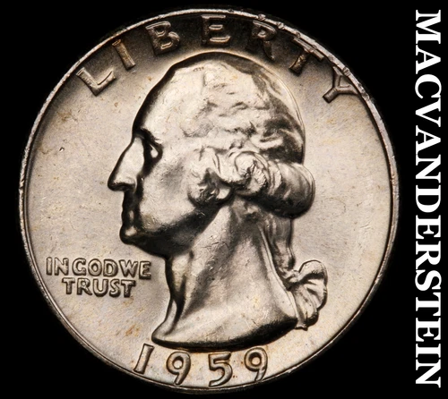 1959 Washington Quarter- Silver Choice Gem Brilliant Uncirculated Luster #i9826