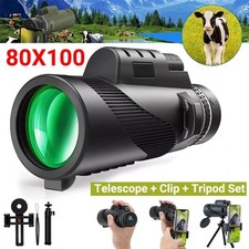 Super High Power 80x100 Portable Vision Monocular Telescope HD NEW