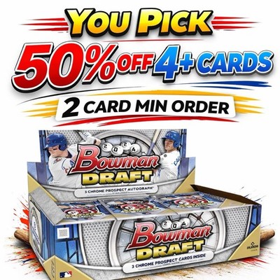 2024 Bowman Draft PAPER BASE #BD1-200: You Pick- Complete Your Set- 50% off 4+