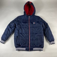 Tommy Hilfiger Bomber Jacket with Hood Blue Children Size Large 14-16