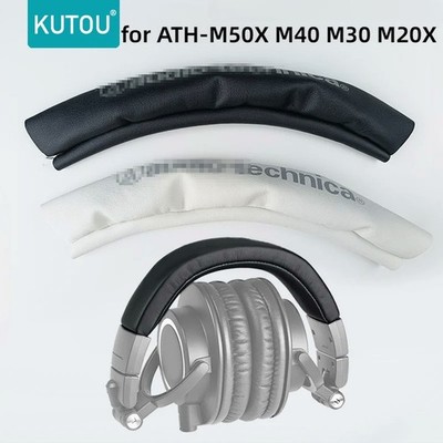 KUTOU Headband Replacement for ATH-M50X M40 M30 M20X - Leather PU Pad Cover