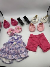 Build-a-Bear Clothing  Shoes Lot Hello Kitty Dress Skates Heels Sneakers Shorts