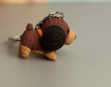 Cute Yarn Dog Keychain Mascot Plush Pendant Bag Charm Puppy Ornament Gift Brown