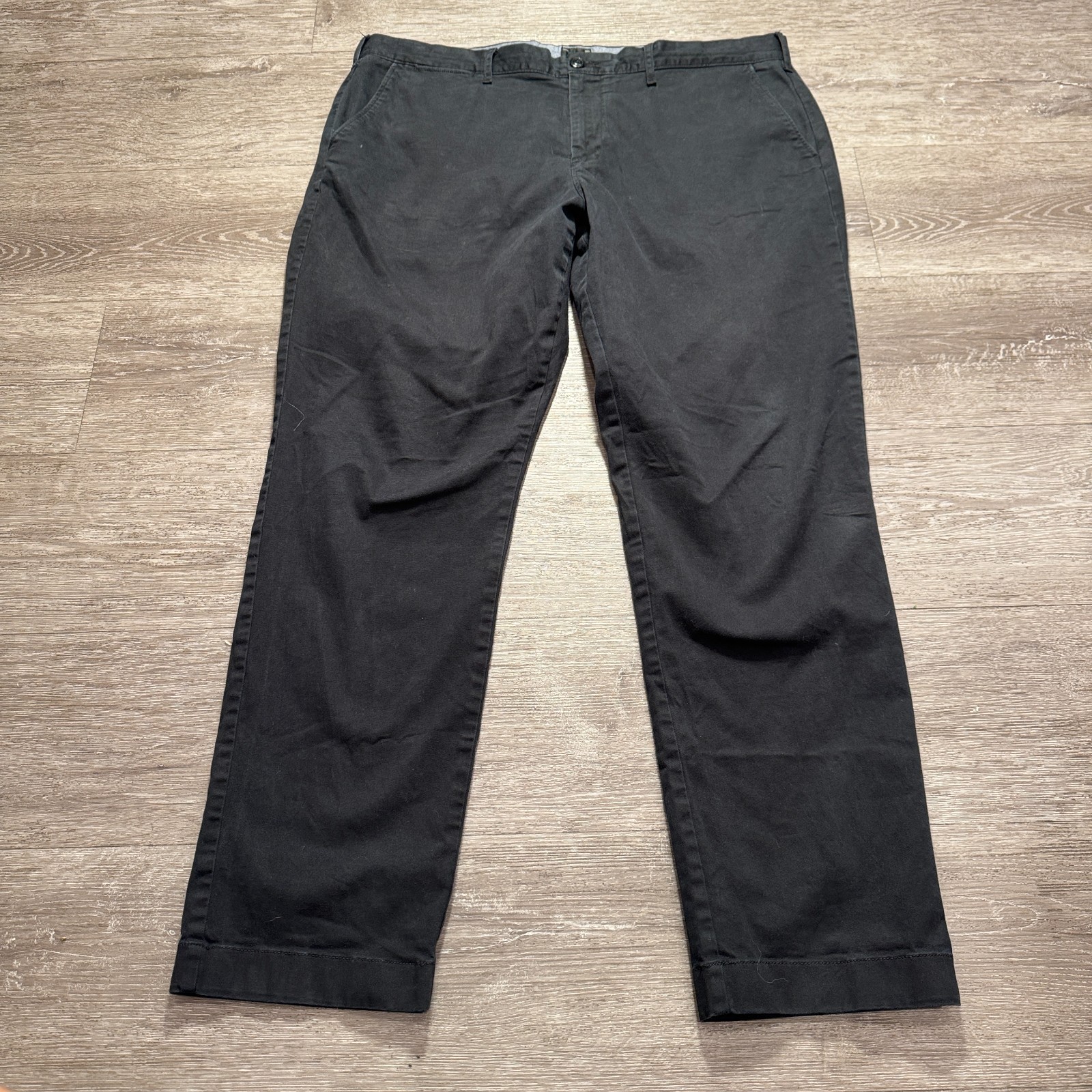 J Crew Pants Mens 38 Black 770 Straight Stretch Chino Preppy City 38x30 Casual