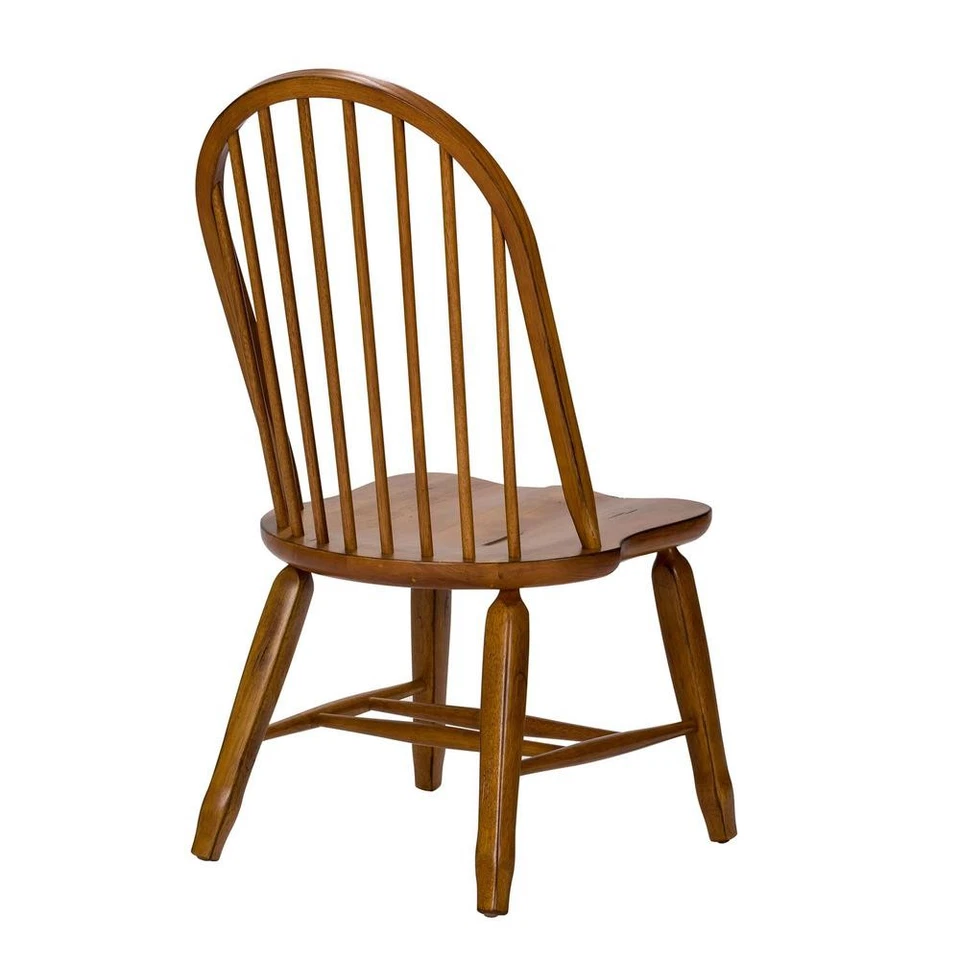 Treasures Bow Back Side Chair - Oak in Rustic Oak - Image 2 of 4