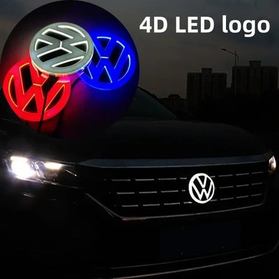 4D LED for Volkswagen light front and rear stickers for Tiguan Passat Golf Polo