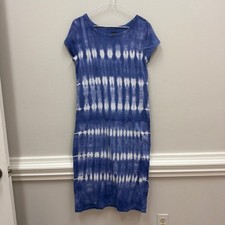 Gap Purple White Tie Dyed Midi Dress Sz XS!